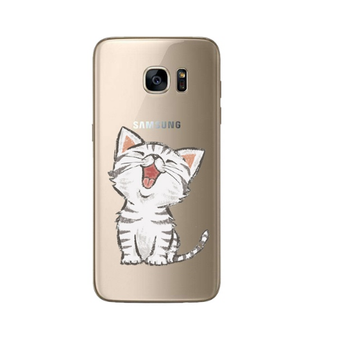 meditatie vaak Speeltoestellen Samsung Galaxy S6 siliconen cover hoesje (katje) - Samsung -  Nieuwetelefoonhoesjes.nl