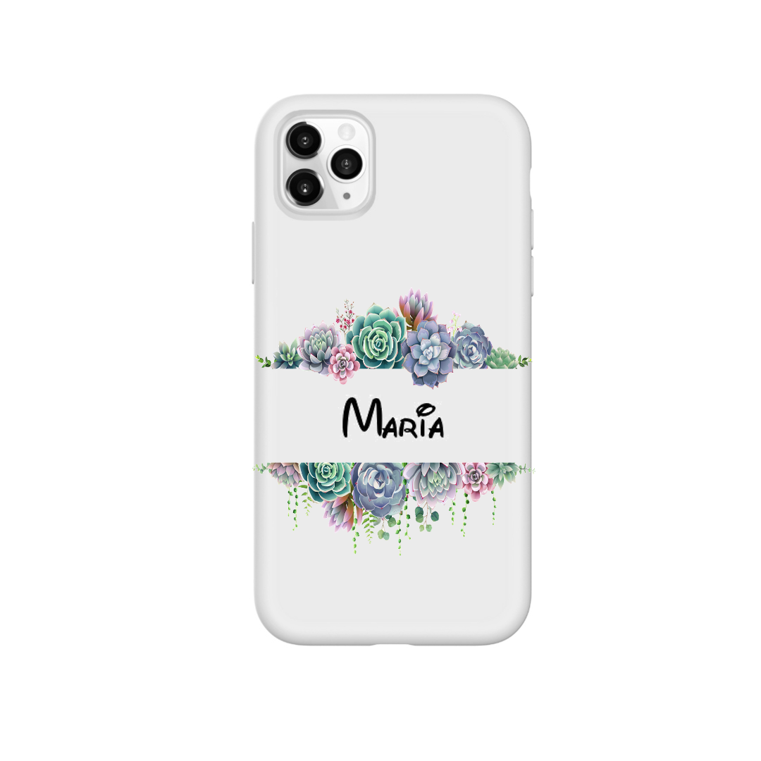 Nietje Allemaal Centrum Apple iphone 11, 11 Pro, 11 Pro Max hoesje gepersonaliseerd telefoonhoesje  met eigen naam bloemen motief - Apple - Nieuwetelefoonhoesjes.nl