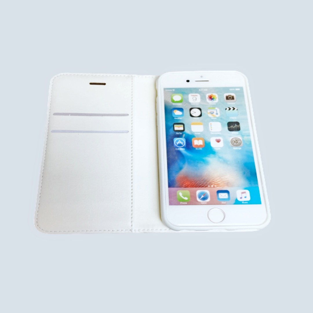Iphone 6/6S /7/8/SE2020 wit bookcase hoesje olifantje hero - Apple - Nieuwetelefoonhoesjes.nl