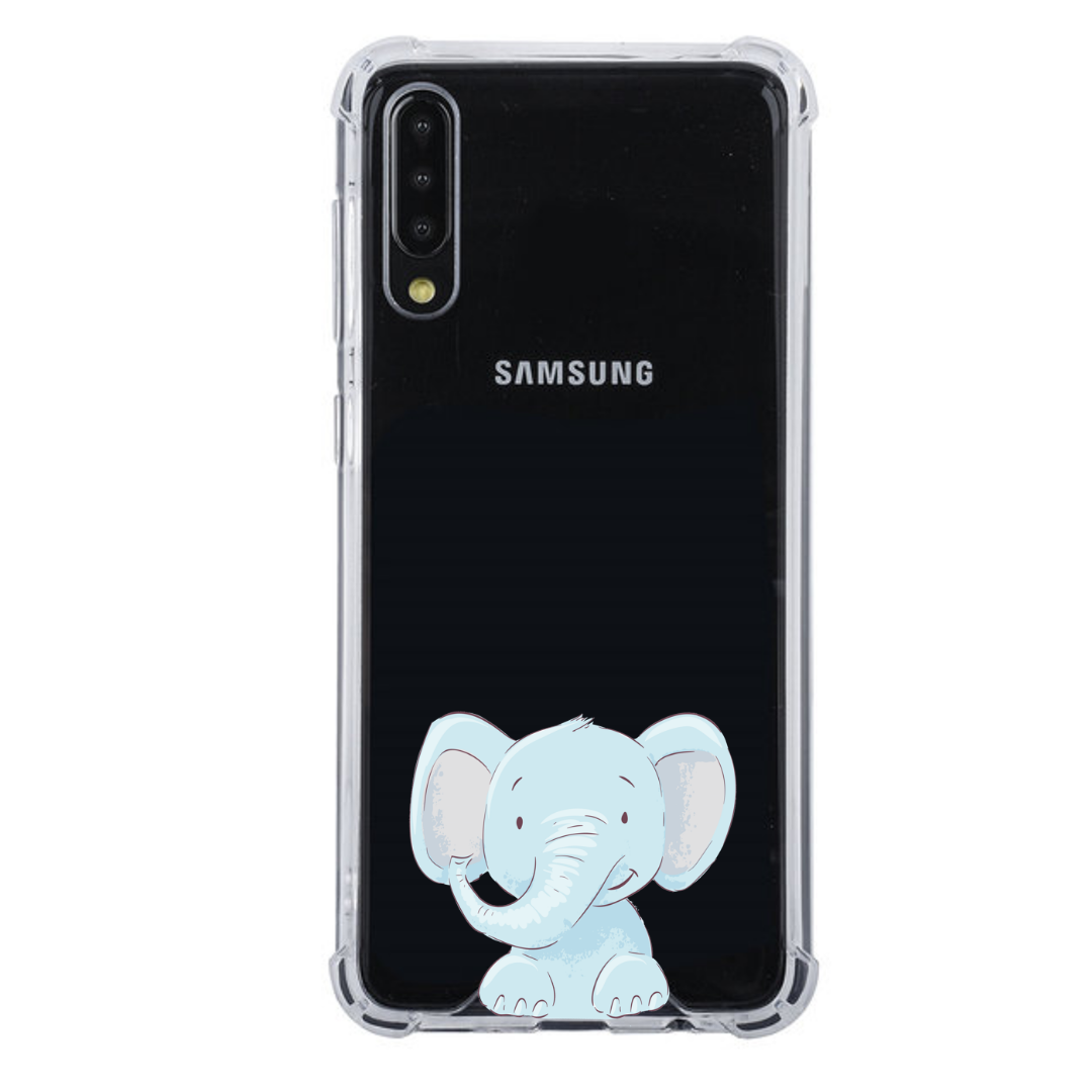 Samsung Galaxy / / A30S siliconen hoesje transparant (Olifantje) - Samsung Galaxy A serie - Nieuwetelefoonhoesjes.nl